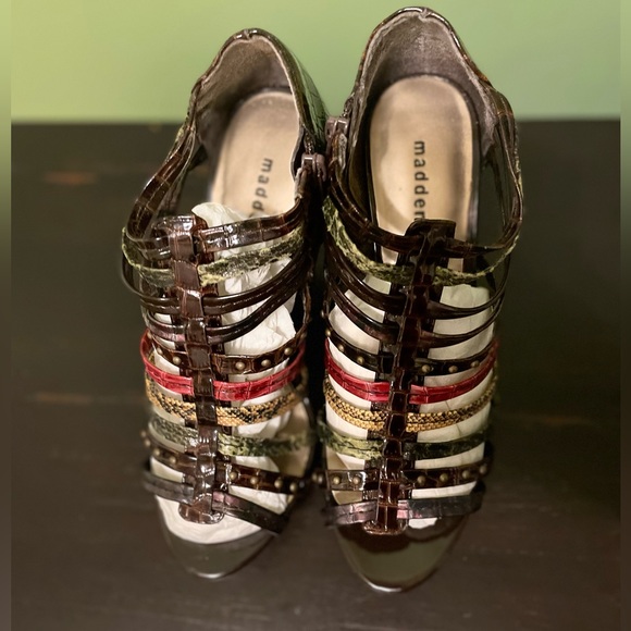 Madden Girl Kickoff Platform Open-toe Gladiator Strappy Sandal Brown Wm size 7.5 - Picture 2 of 9